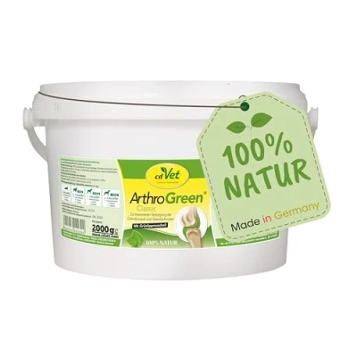 Imagen de cdVet Natural Products ArthroGreen Classic 2kg for Optimal Function of The Joints and musculoskeletal System Supply Vitamins Joy Movement strengthening