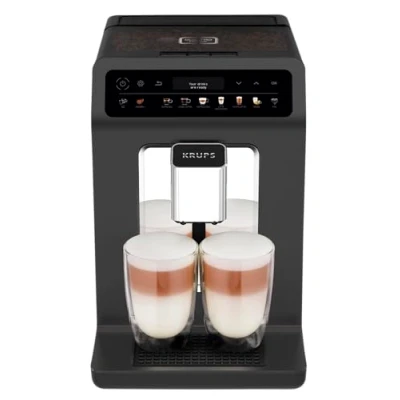 Imagen de Krups EA895N10 Cafetera automática Evidence One, One Touch Cappuccino, Función de doble taza, 12 especialidades bebidas, Pantalla a color, Depósito agua 2,3 litros, 1450 W