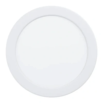 Imagen de Eglo Alange Foco empotrable led, lámpara de techo redonda fabricada en metal y plástico blanco, luz blanco cálido, diámetro 16,6 cm