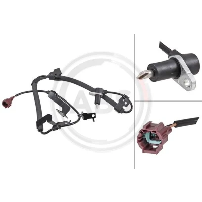 Imagen de A.B.S. 31923 sensor de ABS pasivo 950 marrón NISSAN: Navara Pick up