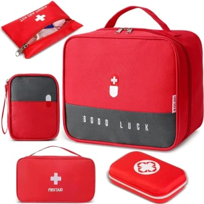 Imagen de TAVADA 5pcs Botiquín de Primeros Auxilios,Bolsa Médica Vacio,Primeros Auxilios Portátil Bolsa,Kit Auxilios,para Hogar,Oficina,Viajes,Camping Gran Capacidad Bolsa