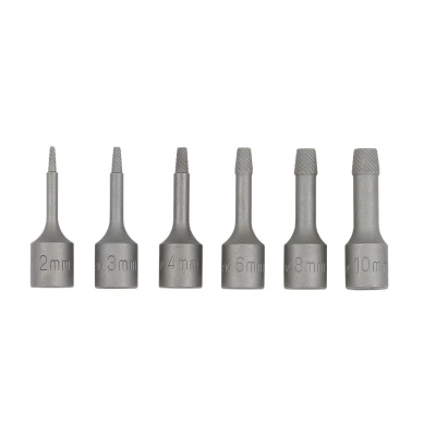 Imagen de SONIC 801206 Extractor de tornillos 3/8 2mm, 3mm, 4mm, 6mm, 8mm, 10mm en soporte plástico