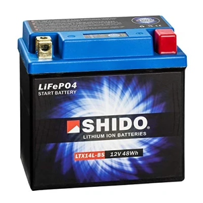 Imagen de SHIDO LTX14L BS LION S Batería de ion litio, color azul