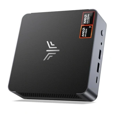 Imagen de NiPoGi AMD Mini PC Ryzen 7 8745HS(hasta 4,9 GHz),32GB DDR5 5600MHz 1TB M.2 NVME SSD,Mini Ordenador con АMD Radeon 780M, 8K Quad Screen Display USB4+Type C+HDMI*2,Wifi6/BT5.2,Micro Gaming W 11 Pro
