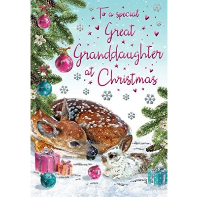Imagen de Regal Publishing Tarjeta de Navidad para nieta (22,8 x 15,2 cm)