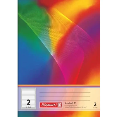 Imagen de Brunnen 104598202 Cuaderno A5, 16 hojas, a rayas (pauta 2, 2.º curso)