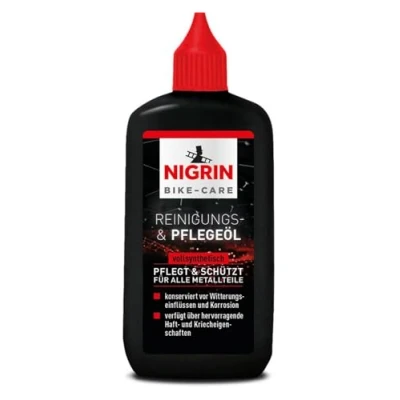 Imagen de NIGRIN BIKE CARE Aceite de Limpieza y cuidado para bicicletas Botella 100 ml Protege contra la corrosión