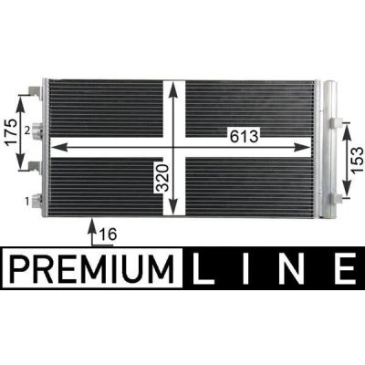 Imagen de MAHLE ORIGINAL AC 724 000P Condensador con secador 613 DACIA: Duster SUV