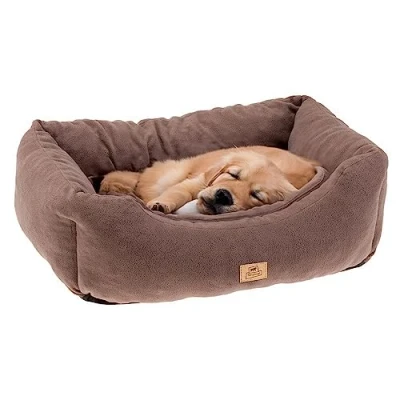 Imagen de Ferplast Sofá Cama para Perros y Gatos COCCOLO Microfleece 80 Suave Micropolar Lavable Taupe
