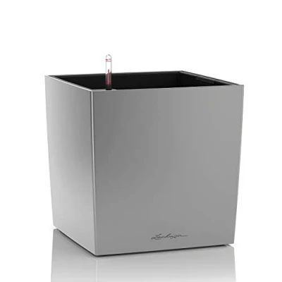 Imagen de LECHUZA Cube Premium 50 Plateado Metalizado 16568
