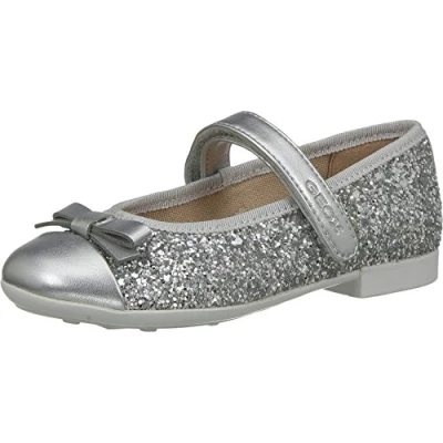 Imagen de Geox JR PLIE&#039;, Bailarinas para Niñas, Plata (Silver), 35 EU