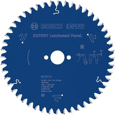 Imagen de BOSCH ACCESORIOS 2608644128 Disco de sierra circular CSB Expert LaminatedPanel: 165x20x48D