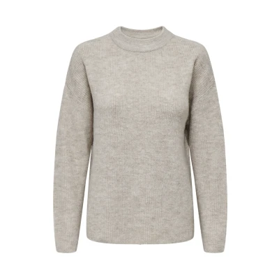 Imagen de ONLY Camilla Oneck L/S Jersey de punto, Mujer, Talla: Medium, Pumice stone