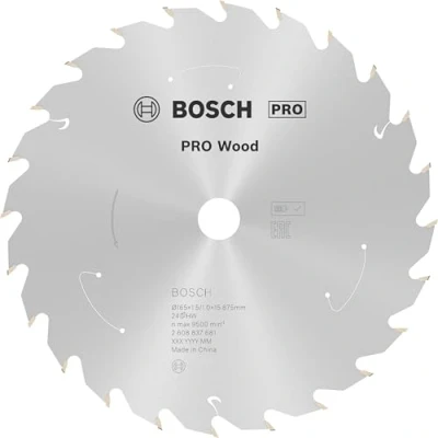 Imagen de Bosch Professional Disco de sierra circular Standard for Wood (madera, 165 x 15,875 1,5 mm, 24 dientes, accesorio sin cable)