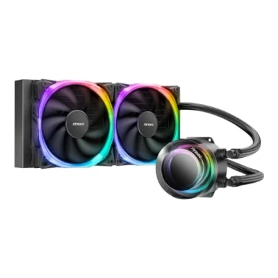 Imagen de Antec Enfriador líquido para CPU ARGB todo en uno Vortex 240, compatibilidad con zócalo Intel y AMD