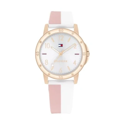 Imagen de Tommy Hilfiger Reloj Analógico para Chicas de Cuarzo con Correa en Silicona 1720015