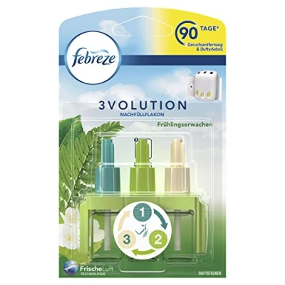 Imagen de Febreze 3Volution Recambio para ambientadores (20 ml, 3 aromas alternos, combate los olores