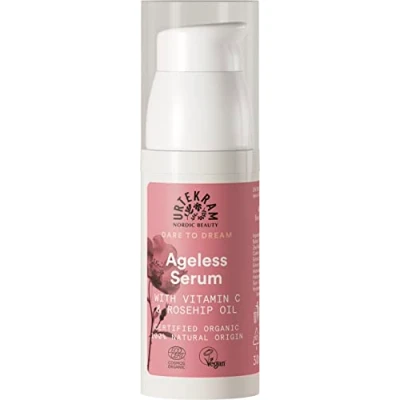 Imagen de Urtekram Soft Wild Rose Ageless Serum antiedad con vitamina C y aceite de rosa mosqueta para mujer Dare to Dream Natural, organico vegano 30ml