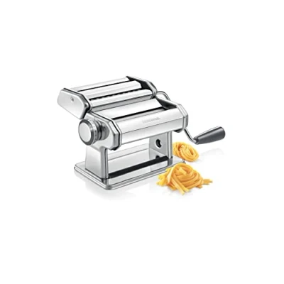 Imagen de Tescoma 428694 Máquina de pasta casera para fideos, fettuccine, fideos y lasaña, línea GrandCHEF, acero inoxidable