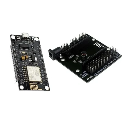 Imagen de TECNOULAB NodeMcu V3 Lua Wemos WiFi ESP 12E ESP8266 Placa de Desarrollo + Base