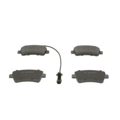 Imagen de BOSCH 0 986 494 500 Juego de pastillas freno Low Metallic con contacto avisador desgaste Chapa antichirridos, instrucciones montaje