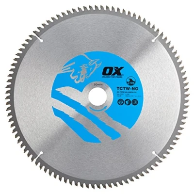Imagen de OX Hoja de sierra circular rastrillo negativo corte madera 305/30mm, 100 Dientes TCG