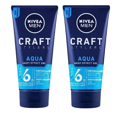 Imagen de Nivea Men Aqua styling Gel Mega 6 STRONG 150 ml x 2