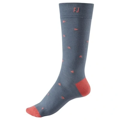 Imagen de FootJoy ProDry Crew Calcetines de moda para hombre, grafito/coral