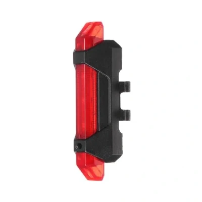 Imagen de BARAC Luz Trasera para Bicicleta Recargable USB, 5 LED Potente Faro Trasero Bici, Muy Luminoso y Fácil de Instalar, Luces Máxima Seguridad Ciclismo (Rojo)