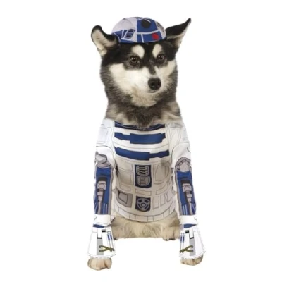 Imagen de Star Wars Disfraz R2 D2 para mascota, S (Rubie&#039;s Spain 888249 S)