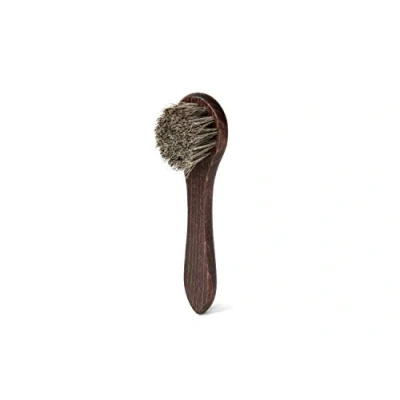 Imagen de Cepillo Aplicador de Cera para Zapatos Lettro, Madera Aplicar y Crema en Botas, Pelo Caballo Apto Todo Tipo Cuero, Cerdas Grises
