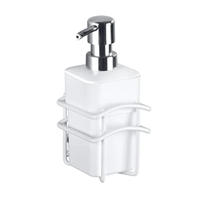 Imagen de Wenko Dosificador de jabón Classic Plus Flüssigseifen Spender mit hochwertigem Rostschutz Blanco