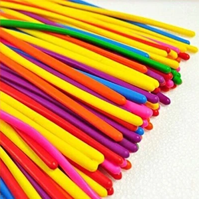 Imagen de logei® 100pcs globos modelado mágico coloridos Deco, qualatex, para el cumpleaños, boda, fiesta, color al azar