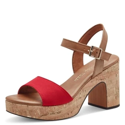 Imagen de Marco Tozzi Sandalias con plataforma, Mujer, Talla: 38, Red Zapatos