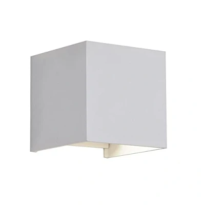 Imagen de wonderlamp W T000045 Aplique de Pared Interior y Exterior Leva, Led, Orientable 120, Blanco, 2 Luces 5W, Luz Neutra 4000K, Ip54