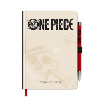 Imagen de Grupo Erik Cuaderno One Piece Netflix con boligrafo proyector A5 Premium punteado/Libreta hojas blancas notas Bloc de