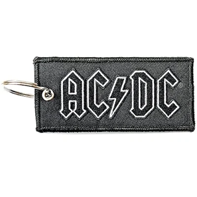 Imagen de AC/DC Llavero Keychain Classic Band Logo Patch Nuevo Oficial Negro