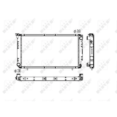 Imagen de NRF 506671 Radiador, refrigeración del motor Aluminio 670 358 16 Aletas soldadas SUBARU: Legacy 2 Limousine