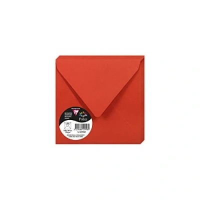 Imagen de Clairefontaine 50078 C Pack de 20 sobres Pollen 140 x mm, color rojo coral 14 0.10