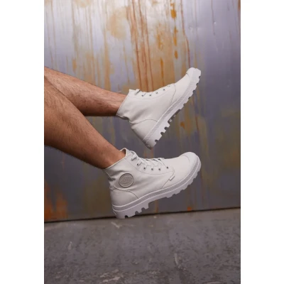 Imagen de Palladium MONO Chrome Unisex Botines con cordones, Hombre, Talla: 40, Rainy day Zapatos