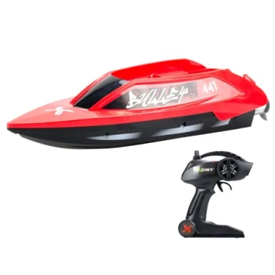 Imagen de Exost Barco Teledirigido, Rocketwave 2.4 GHz, Doble turbina, Batería Recargable, Juguete Infantil, A Partir de 5 años