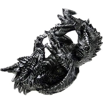 Imagen de Nemesis Now Guzzlers Dragon Soporte para Botellas de Vino, 32 cm, Color Negro