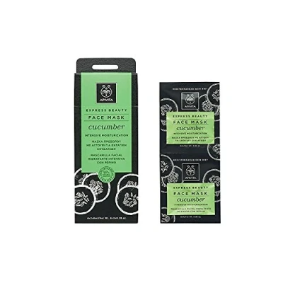 Imagen de Apivita Face Mask for Intensive Moisturization with Cucumber 2x8ml