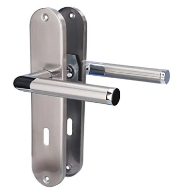 Imagen de Alpertec 88021880 Conjunto actualización inoxidable (i) bi puerta de color para puertas las habitaciones mango es