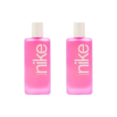 Imagen de NIKE Ultra Pink, Colonia Mujer, 2x100 ml, Pack 2, Perfume Formato Spray, Eau de Toilette Natural y Femenina, Aroma Oriental Gourmand, Fragancia Fresca, Rebelde Larga Duración