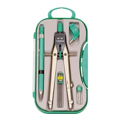 Imagen de Campus College Material Escolar Compás BK 310 de Precisión con Adaptador Universal Color Verde