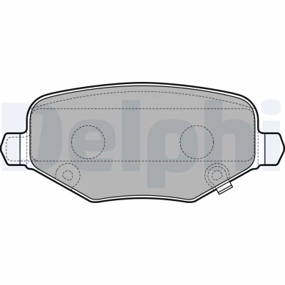 Imagen de DELPHI LP3296 Juego de pastillas freno con avisador acústico desgaste Chapa antichirridos sin accesorios DODGE: Journey MPV