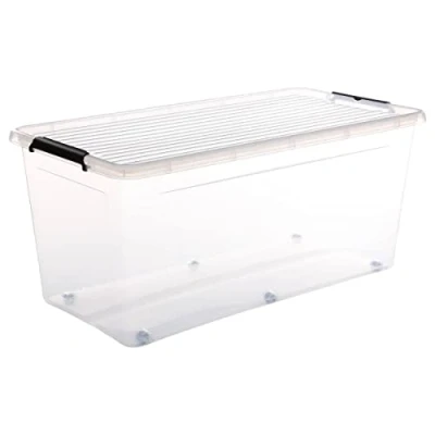 Imagen de 5five caja de plástico transparente &quot;clip n box&quot; 75l