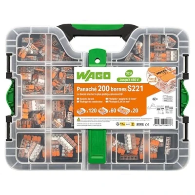 Imagen de Wago Maletín de 200 terminales S221 (120 x 2E + 60 3E 20 5E)