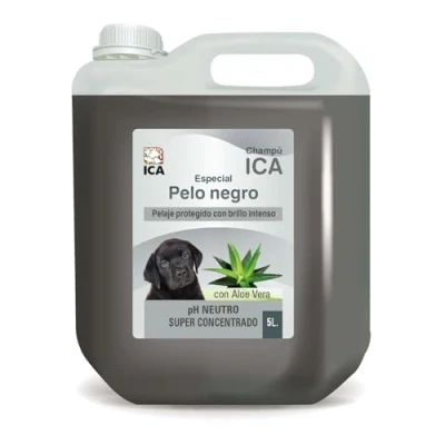 Imagen de ICA CHPG31 Champú Especial Pelo Negro con Aloe Vera para Perros